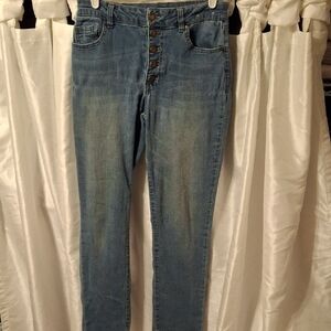 d. jeans High Rise Button-Fly Blue Jeans 6